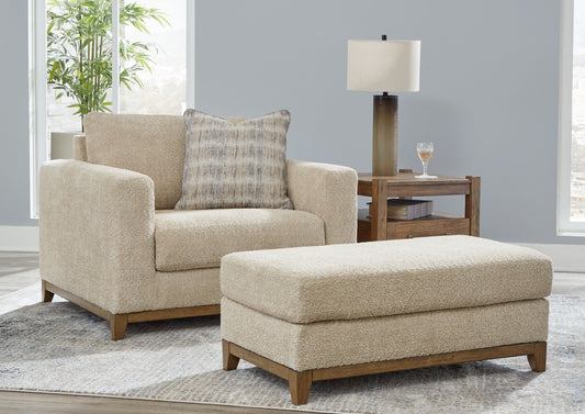 Parklynn - Desert - 2 Pc. - Chair And A Half, Ottoman.