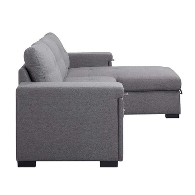 Jacop - Sectional Sofa - Dark Gray Fabric - Grand Furniture GA