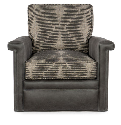 Mallory - Swivel Chair 8-Way Tie - Gray, Dark