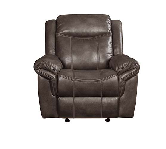 Lydia - Glider Recliner - Brown Leather Aire - Grand Furniture GA