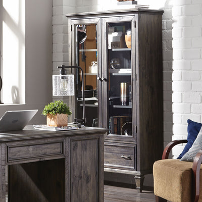 Sutton Place - Door Bookcase - Weathered Charcoal.