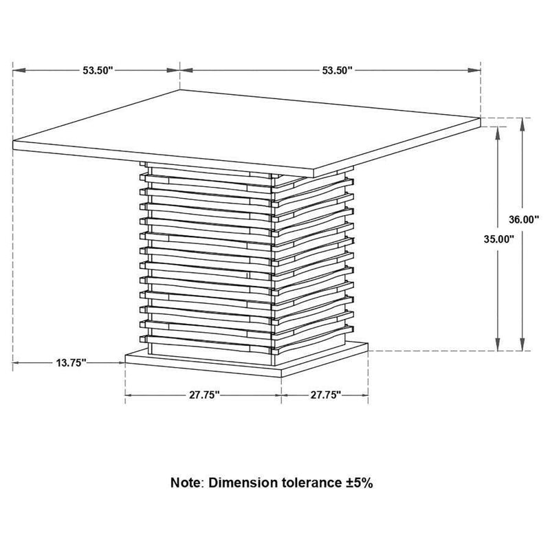 Stanton - Square Counter Table - Black - Counter Tables - Grand Furniture GA