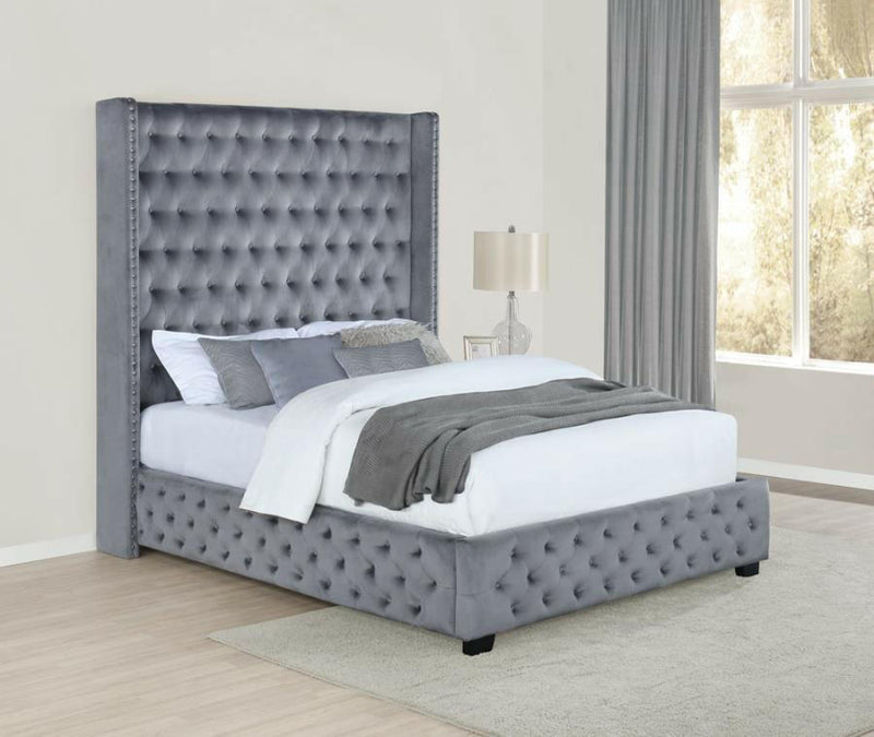 Rocori - Wingback Tufted Bed - Upholstered Beds - Grand Furniture GA