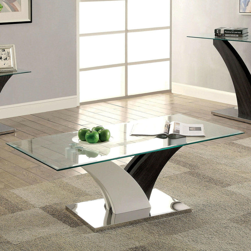 Sloane - Coffee Table - White / Dark Gray - Grand Furniture GA