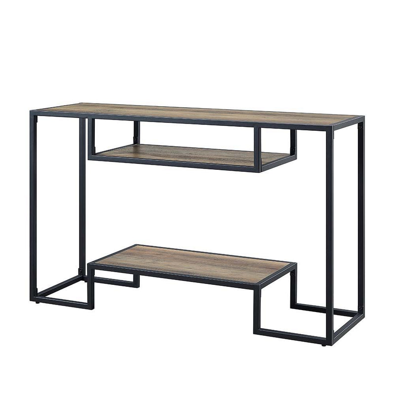 Idella - Console Table - Rustic Oak & Black Finish - Grand Furniture GA