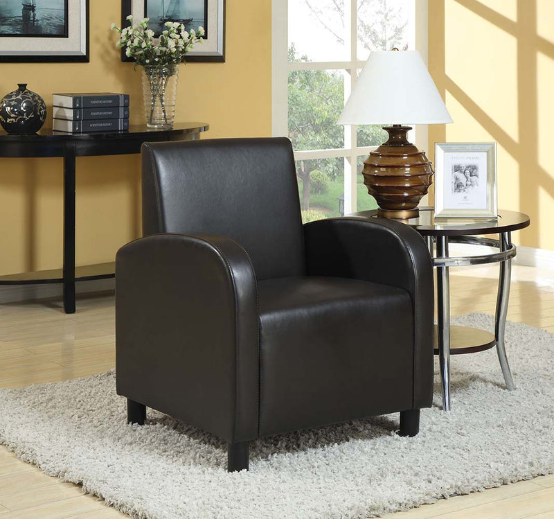 Maxie - Accent Chair - Black PU - Grand Furniture GA