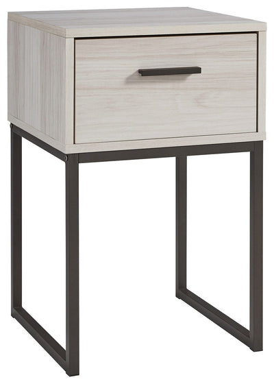 Socalle - Light Natural - One Drawer Night Stand - Vinyl-Wrapped.