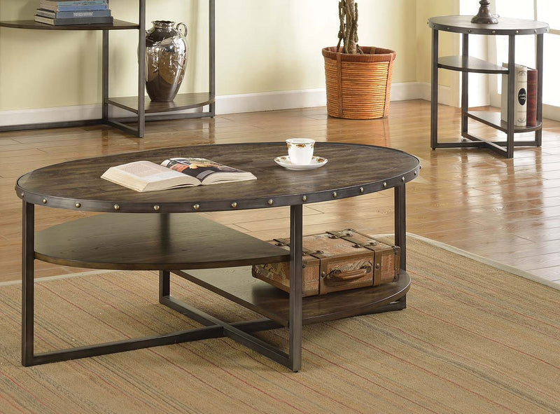 Idonia - End Table - Weathered Dark Oak - Grand Furniture GA