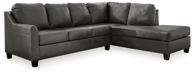 Valderno - Fog - 2-Piece Sectional With Raf Corner Chaise.