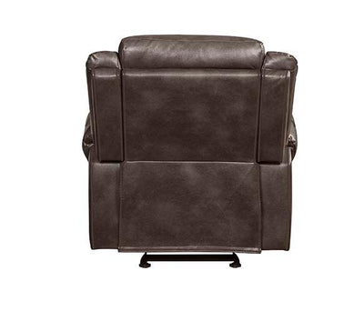 Lydia - Glider Recliner - Brown Leather Aire - Grand Furniture GA