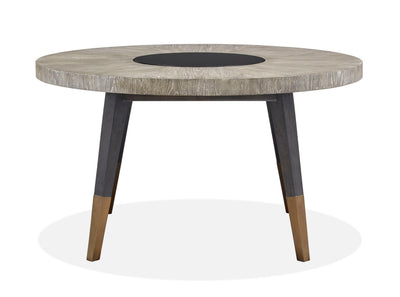 Ryker - Round Dining Table - Homestead Brown.