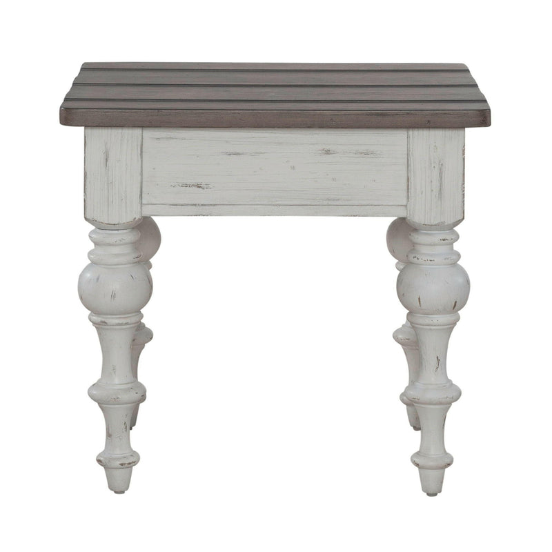 River Place - End Table - White