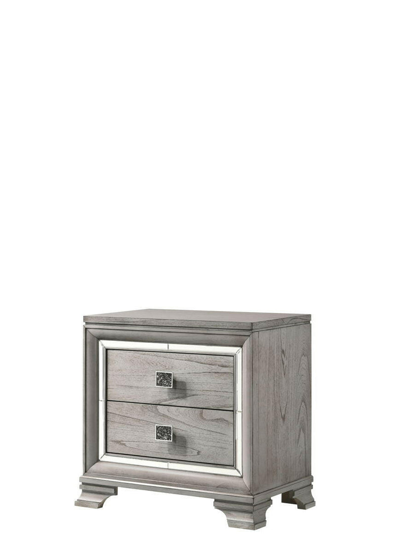 Vail - Nightstand - Gray - Grand Furniture GA