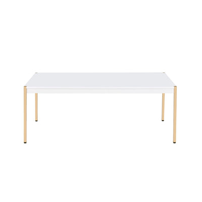 Otrac - Coffee Table - White & Gold Finish - Grand Furniture GA