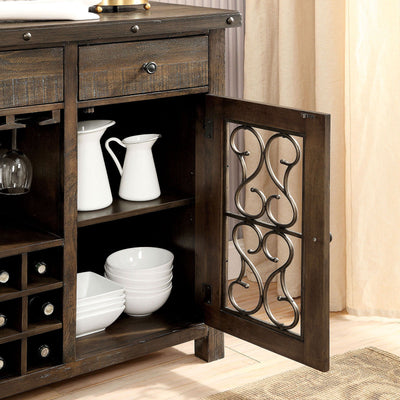 Paulina - Server - Rustic Walnut - Grand Furniture GA