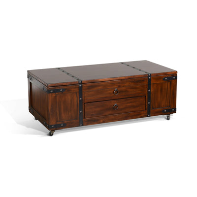 Santa Fe - 18" Coffee Table - Dark Brown.