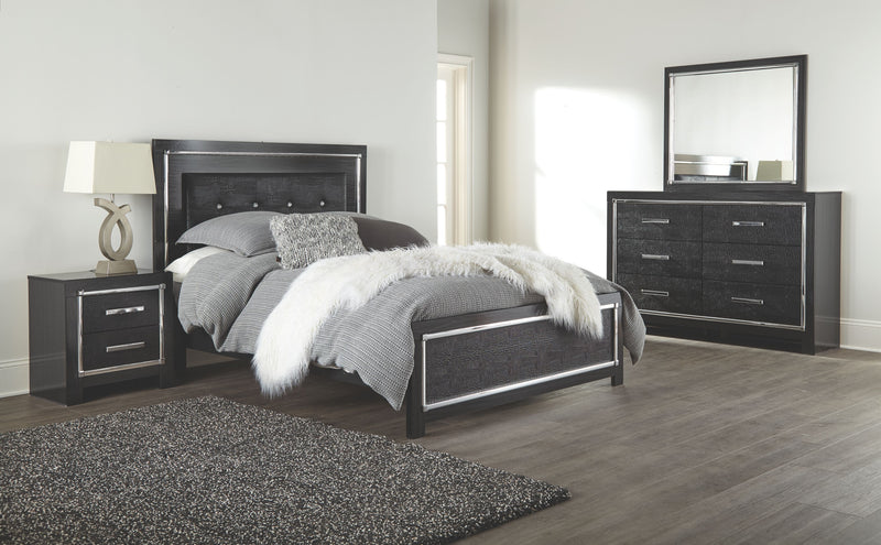 Kaydell - Black - King Storage Footboard