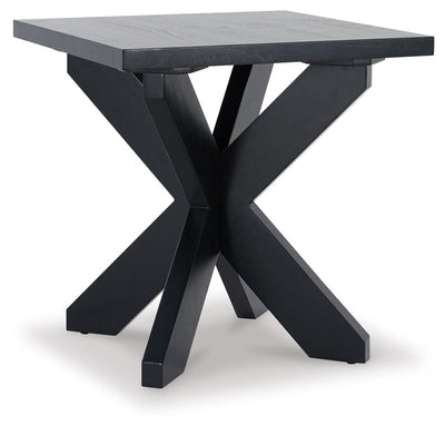 Joshyard - Black - Square End Table.