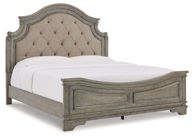 Lodenbay - Antique Gray - King/Cal King Uph Headboard