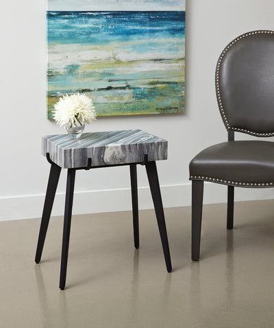 Landon - Accent Table - Gray / Black