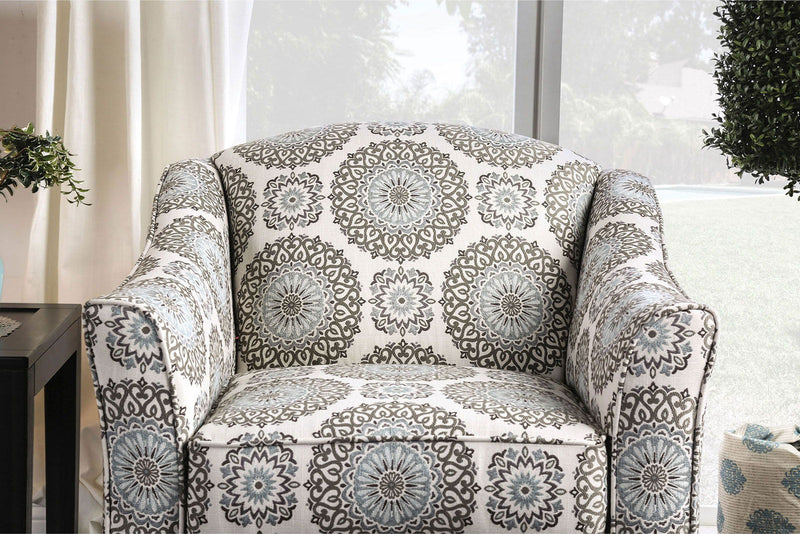 Misty - Chair - Ivory / Pattern - Grand Furniture GA