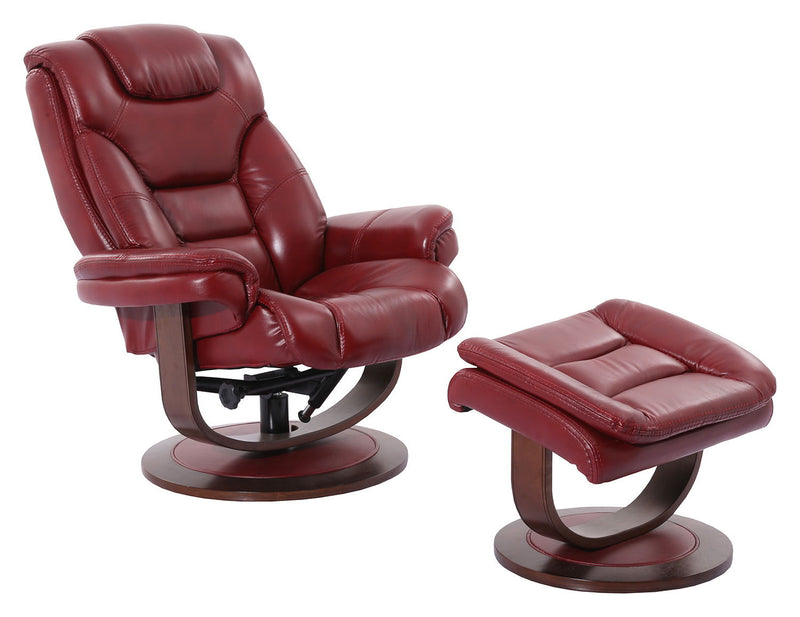 Monarch - Manual Reclining Swivel Chair and Ottoman