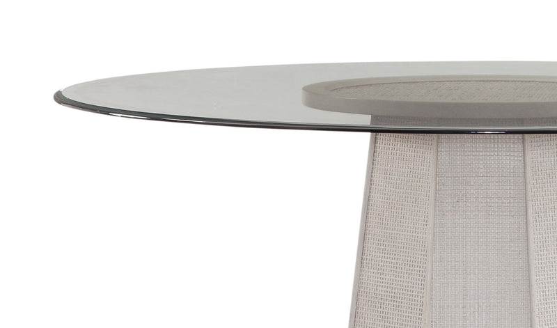 Korey - Round Dining Table - White Wash