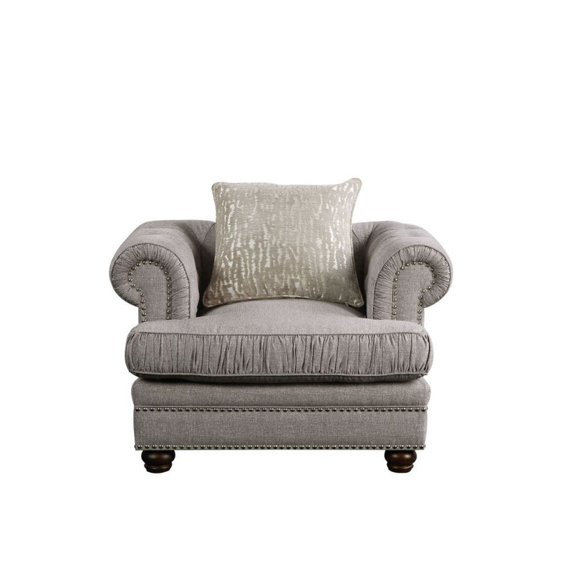 Gardenia - Chair - Gray Fabric.