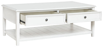 Kanwyn - Whitewash - Rectangular Cocktail Table