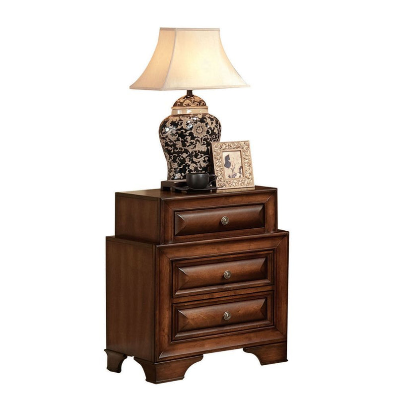 Konane - Nightstand - Brown Cherry - Grand Furniture GA