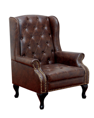 Vaugh - Accent Chair - Rustic Brown - Grand Furniture GA