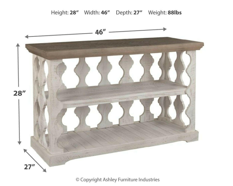 Havalance - Gray / White - Console Sofa Table.