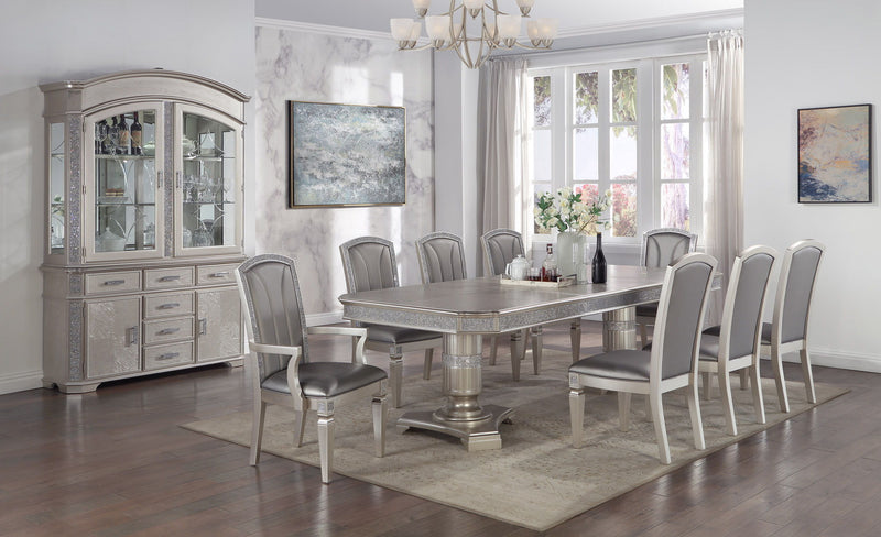 Klina - Dining Table - Pearl Silver - Grand Furniture GA