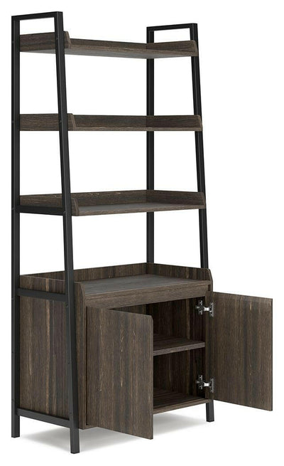 Zendex - Dark Brown - Bookcase - Etageres - Grand Furniture GA