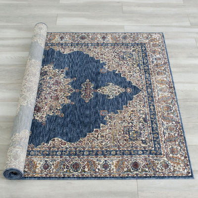 Payas - 5' x 7' Area Rug - Blue / Beige - Grand Furniture GA