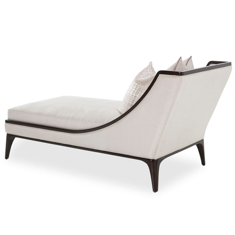 Paris Chic - Armless Chaise - Oyster/Espresso