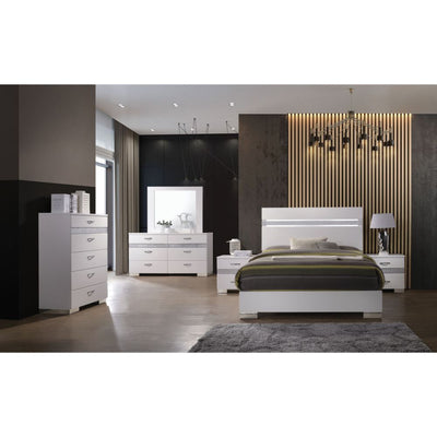 Naima II - Chest - White High Gloss - Grand Furniture GA