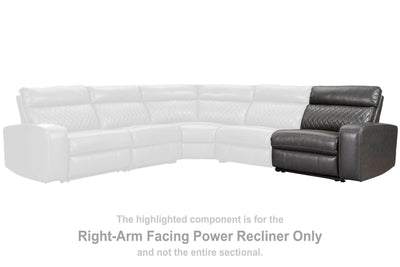 Samperstone - Gray - Raf Zero Wall Power Recliner.