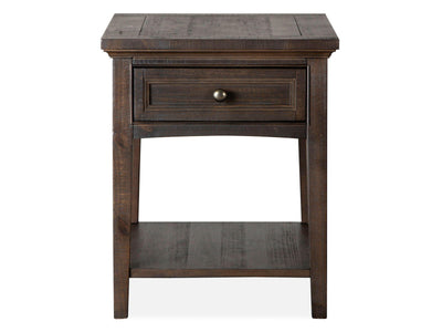 Westley Falls - Rectangular End Table - Graphite.