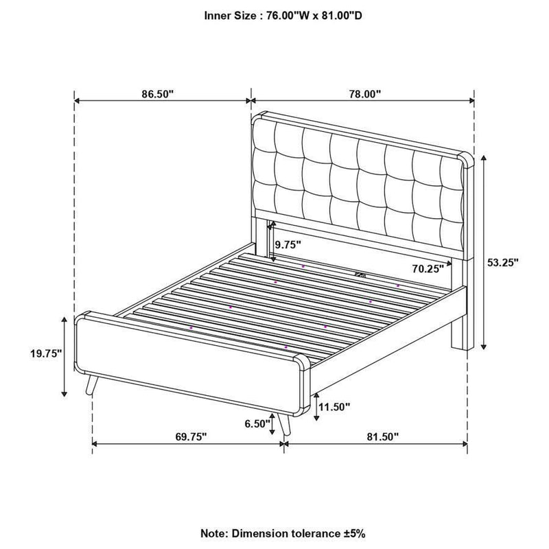 Robyn - Bed with Upholstered Headboard - Grand Furniture GA