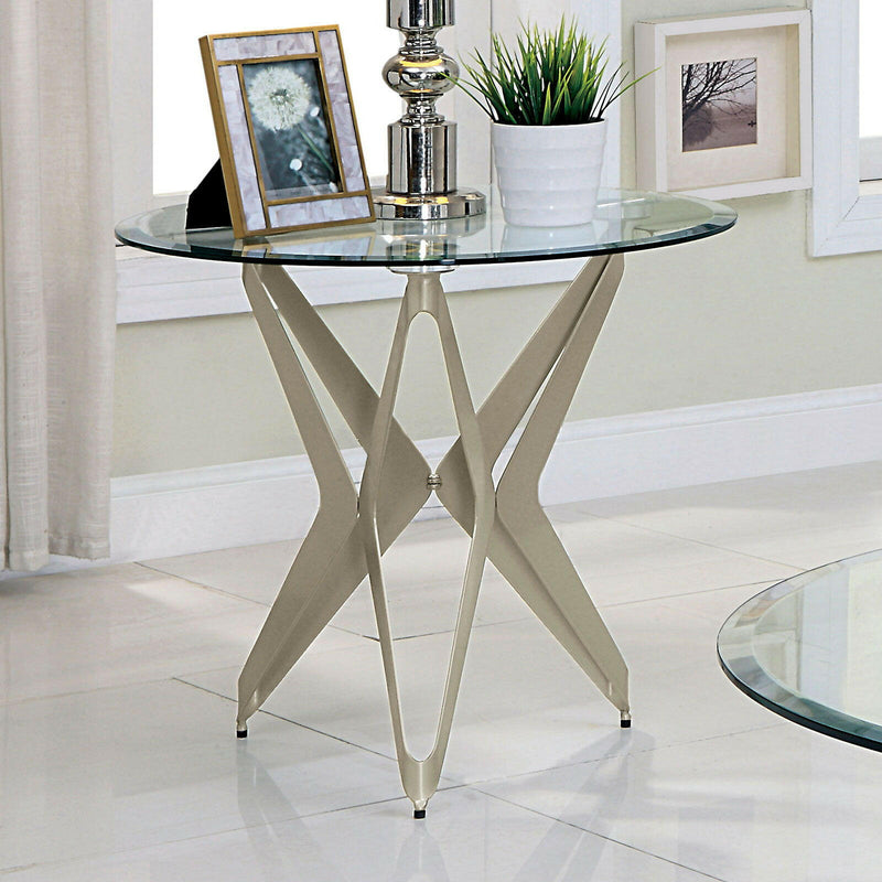 Villarsglane - End Table - Pearl Silver - Grand Furniture GA