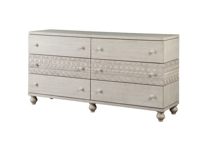 Roselyne - Dresser - Antique White Finish - Grand Furniture GA