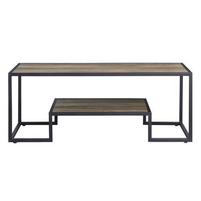 Idella - Accent Table - Rustic Oak & Black Finish - Grand Furniture GA