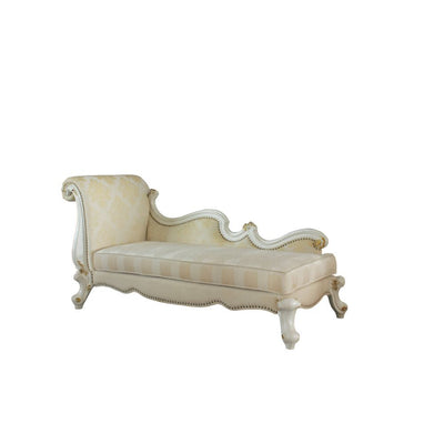 Picardy - Chaise - Antique Pearl & Fabric.
