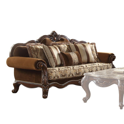 Jardena - Sofa - Fabric & Cherry Oak - Grand Furniture GA