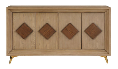 Sherwood - Four Door Credenza - Wheat Brown