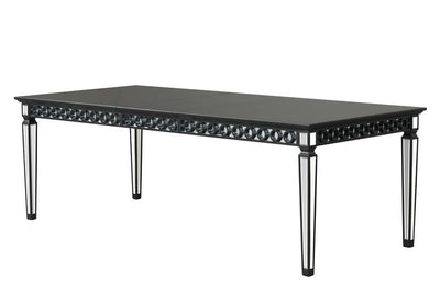 Varian II - Dining Table - Black & Sliver Finish - Grand Furniture GA