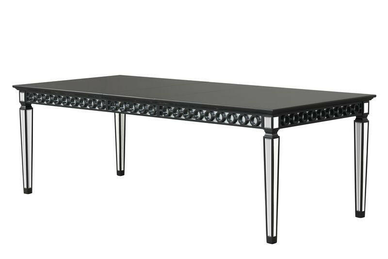 Varian II - Dining Table - Black & Sliver Finish - Grand Furniture GA