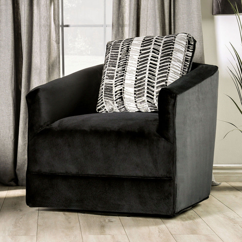 Modbury - Swivel Chair - Black - Grand Furniture GA