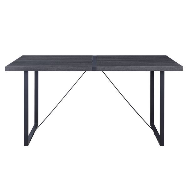 Nakula - Dining Table - Gray Oak & Black Finish - Grand Furniture GA